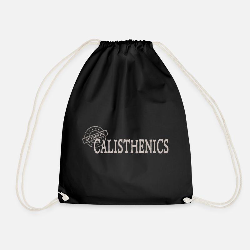 Calisthenics - Drawstring Bag - black