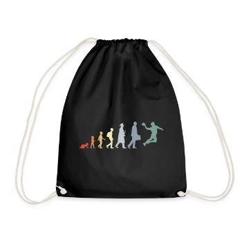 Évolution du handball vintage - Sac de sport léger - noir - Devant