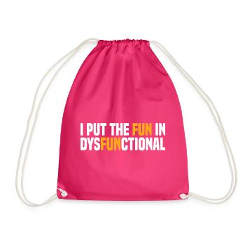 J’ai mis le plaisir dans l’épicéa dysfonctionnel de Lustiger - Sac de sport léger - fuchsia - Devant