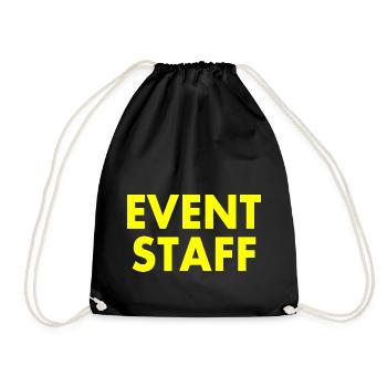 Event staff - Turnbeutel - Schwarz - Vorne
