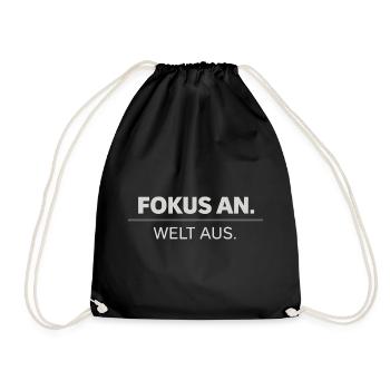 Success, Focus, Trust - Drawstring Bag - black - Front