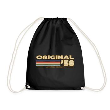 1958 - Drawstring Bag - black - Front