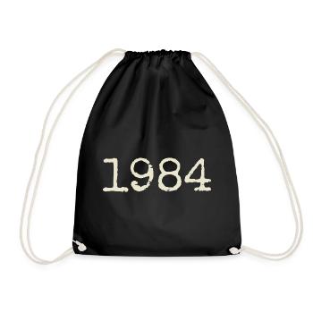 Geburtstagsgeschenk 1984 – Großartig seit 1984 - Turnbeutel - Schwarz - Vorne
