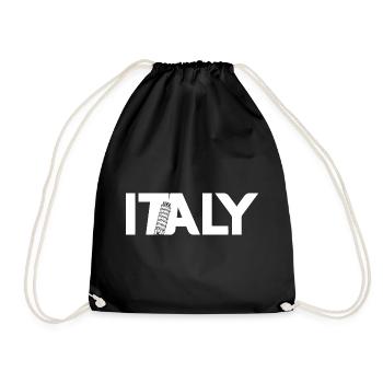 Tour penchée de Pise Italienne Italiens Italie - Sac de sport léger - noir - Devant