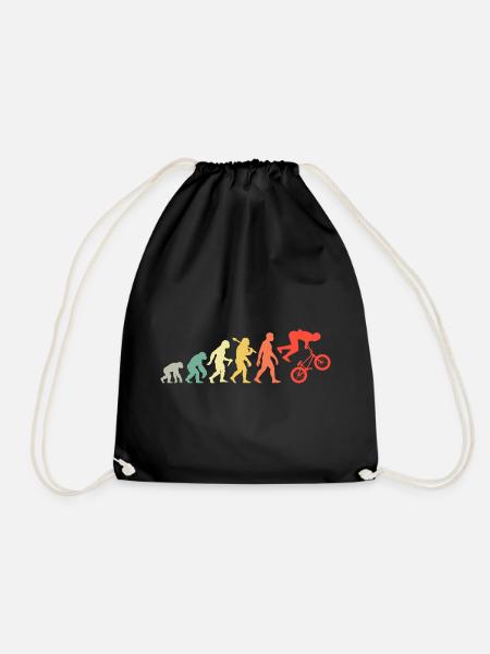 BMX Rider - Lustige BMX-Evolution Für Biker - Turnbeutel - Schwarz