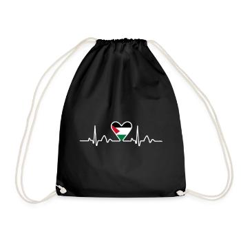 Palestine - Drawstring Bag - black - Front