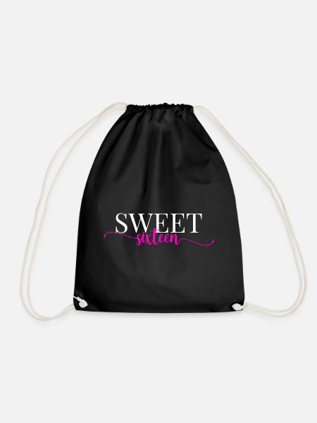 Sweet Sixteen - Turnbeutel - Schwarz