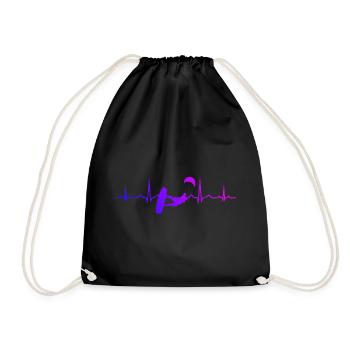 Kitesurf Femmes Kitesurf Kitesurf Hommes Kitesurf - Sac de sport léger - noir - Devant