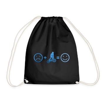 bmx bike men bmx ladies bmx boys bike - Drawstring Bag - black - Front