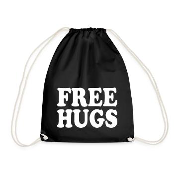 Free hugs - Sac de sport léger - noir - Devant