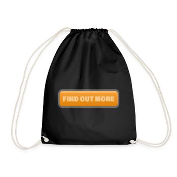 FIND OUT MORE - Drawstring Bag - black - Front