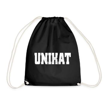 Unikat Einzigartig Individuell Selbstwert Unique - Turnbeutel - Schwarz - Vorne