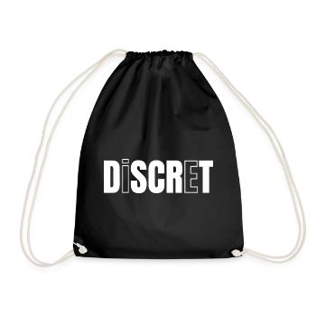 DISCRET !  - Sac de sport léger - noir - Devant