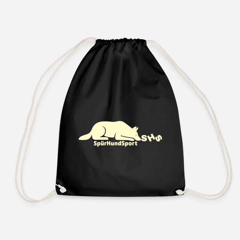 SHS Logo lemon - Turnbeutel - Schwarz
