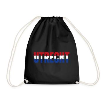 Utrecht Niederlande - Turnbeutel - Schwarz - Vorne