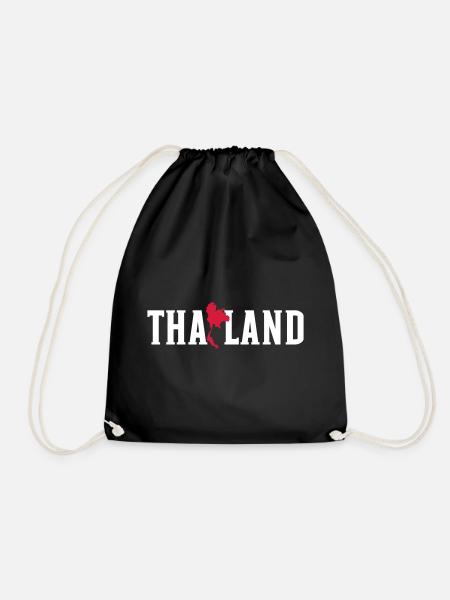 Thailand - Drawstring Bag - black