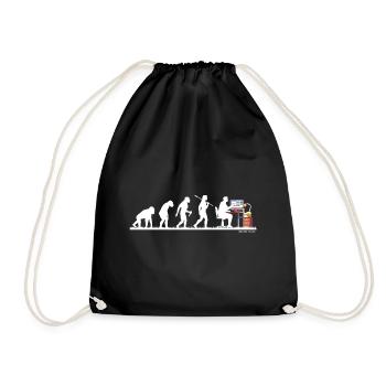 Evolution Nerd Geek Hacker Coder Programmeur - Sac de sport léger - noir - Devant