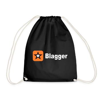 big blagger star - Drawstring Bag - black - Front