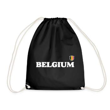 Drapeau de la Belgique - Sac de sport léger - noir - Devant