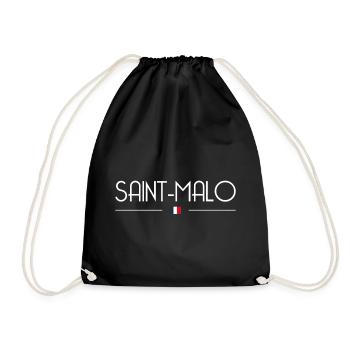 Saint-Malo - Drawstring Bag - black - Front