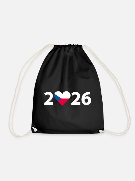 I love Tschechien 2026, Urlaub in Tschechien 2026 - Turnbeutel - Schwarz