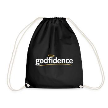 Godfidence Confiance en Dieu Foi chrétienne - Sac de sport léger - noir - Devant