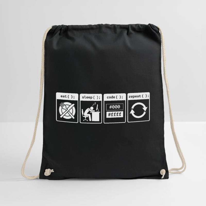 Eat Sleep Code Repeat – Conception de flux de travail pour codeurs Sac de sport léger