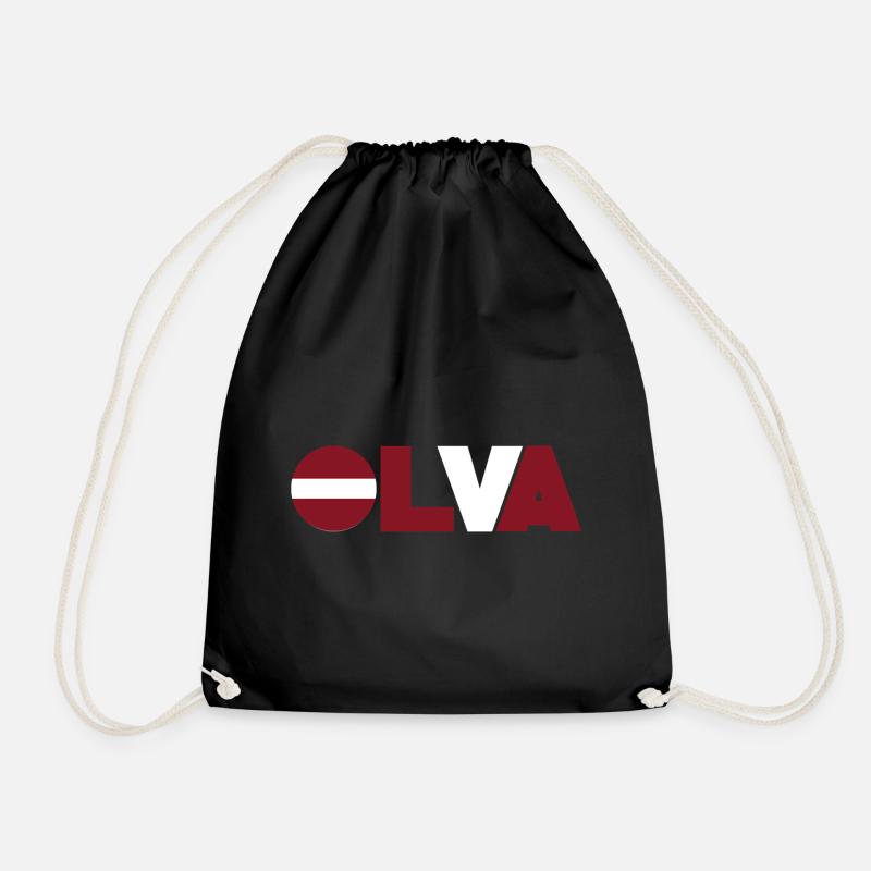 Lettonie - Sac de sport léger - noir