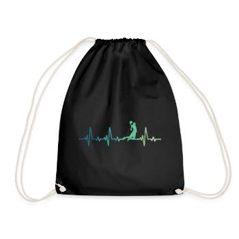 Basketball battement de coeur joueur de Basketball - Sac de sport léger - noir - Devant