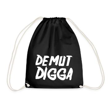 Demut Digga - Turnbeutel - Schwarz - Vorne