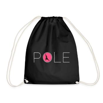 Pole Sport Competition Dance Dancer Acrobatics - Drawstring Bag - black - Front