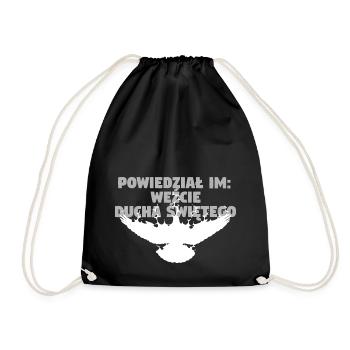 Receive Comforter - Polish - Drawstring Bag - black - Front