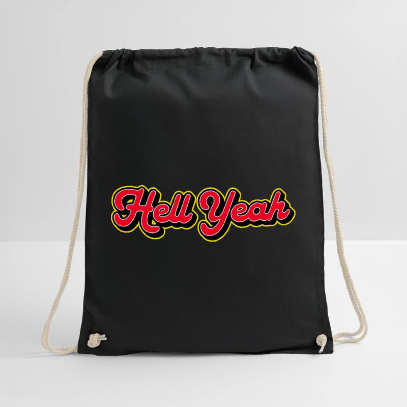 Hell Yeah 3D Retro Script Sac de sport léger