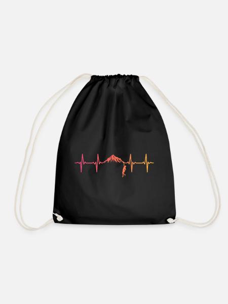 Kletternder Sunset Heartbeat Climber - Turnbeutel - Schwarz