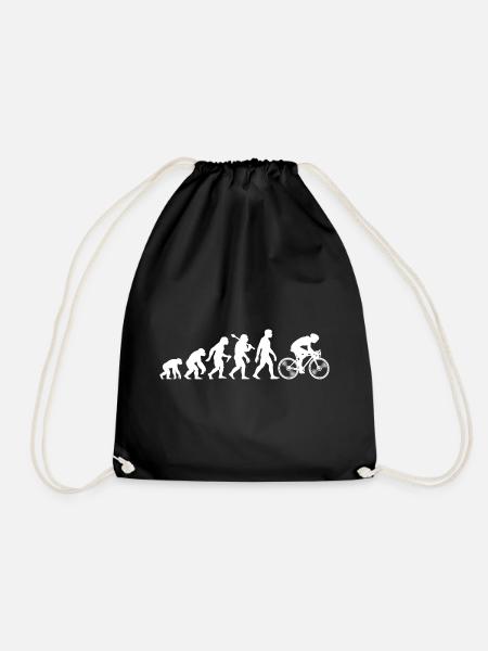Radfahrer Evolution Zum Radfahren Für Radsport - Turnbeutel - Schwarz