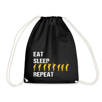 GOLF | Eat Sleep Golf Repeat Golf Swing - Sac de sport léger - noir - Devant