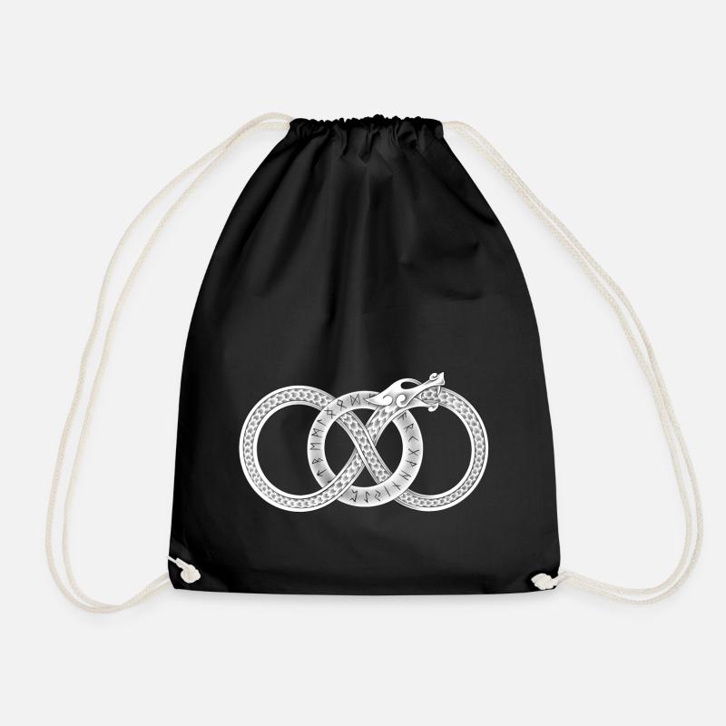 Jormungandr - Drawstring Bag - black