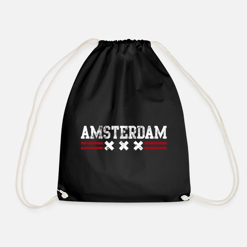 Amsterdam XXX - Turnbeutel - Schwarz