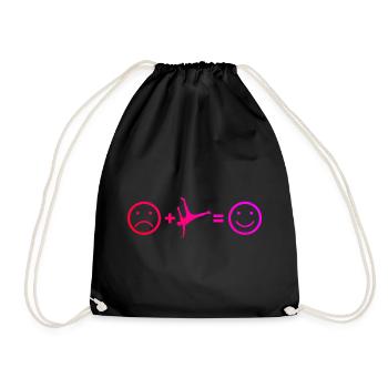 Breakdance Women's Bboy Men Hiphop Hip Hop - Drawstring Bag - black - Front