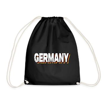 Germany - Turnbeutel - Schwarz - Vorne
