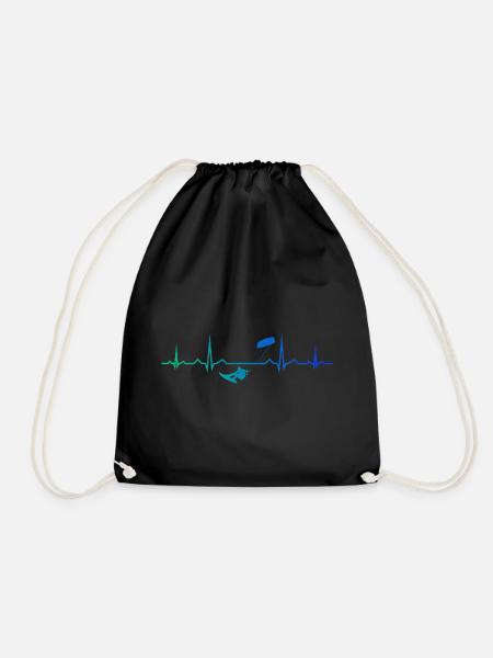 Kite Kitesurfing Kitesurfer Herren Kitesurfen - Turnbeutel - Schwarz