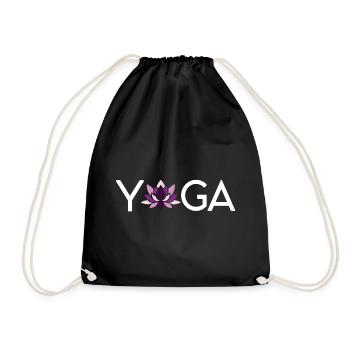 Idée cadeau de yoga - Sac de sport léger - noir - Devant
