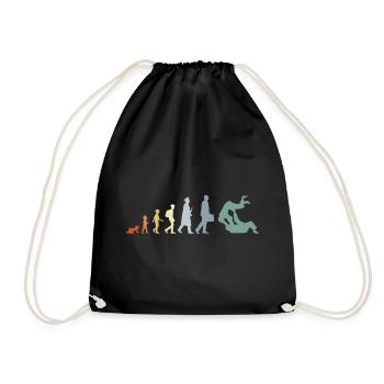 Vintage Judo Evolution - Drawstring Bag - black - Front