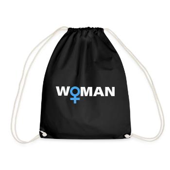 WOMAN - Turnbeutel - Schwarz - Vorne