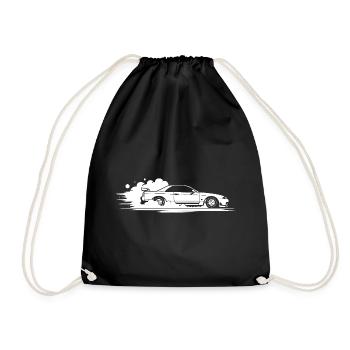 Voiture Sportive en Mouvement drift - Sac de sport léger - noir - Devant