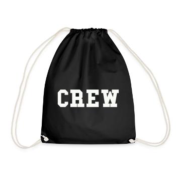 crew - Drawstring Bag - black - Front