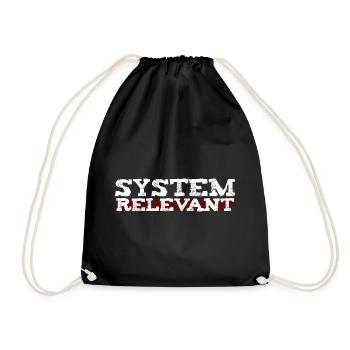Importance systémique - Un remerciement aux vrais héros - Sac de sport léger - noir - Devant