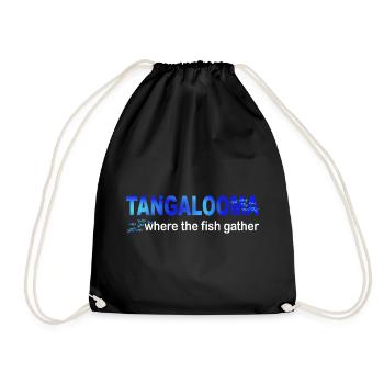 Tangalooma, where the fish gather - Drawstring Bag - black - Front