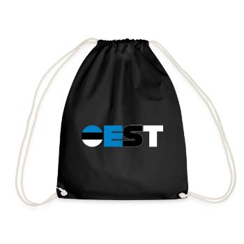 Estonia - Drawstring Bag - black - Front
