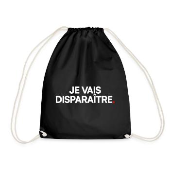 Je vais disparaître - Sac de sport léger - noir - Devant